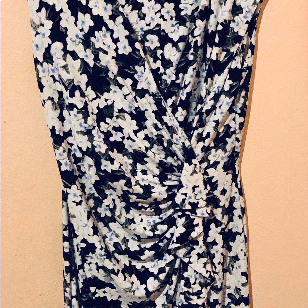 American Living Floral ruched dress